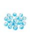 20 Adet Çift Renkli Mat Reçine Boncuk Renkli 5mm Büyük Delik Boncuk Charms Light Blue