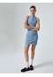 Koton Mini Kot Elbise Kolsuz Pamuklu Açık İndigo 4sal80002md