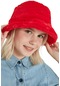 Kadın Kırmızı Peluş Şapka-18721 - Std