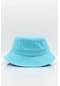 %100 Pamuk Turkuaz Kova Balıkçı Şapka Bucket Hat - Standart