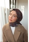Silk Home Soft Eşarp 73073-04 Petrol Mavisi, Turuncu, Kahverengi, Mor, Bej