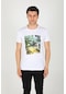 Weyeze Brazil Baskılı Regular Fit Pamuklu T-shirt Ac-y38429lns- Beyaz