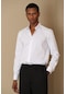 Lufian Austın Erkek Klasik Gömlek Slim Fit Beyaz 111010514100500