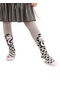 Denokids Unicorn Gri Pembe Kız Çocuk Külotlu Çorap
