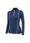 Plus Kadife Uzun Kollu Yoga Spor Kıyaf Sweatshirt Buz Mavisi
