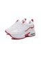 Beyaz - Kırmızı Tuınanle Kadın Spor Ayakkabı Rahat Bağcıklı Platform Ayakkabılar Kadın Yastıklama Yüksekliği Artan Ayakkabı