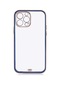 Kilifolsun iPhone Uyumlu 13 Pro Max Kılıf Koruyucu Voit Clear Tatlı Sert Silikon Kapak Lacivert