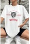 Unisex Majestic Baskılı T-shirt Beyaz