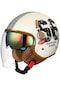 Harborstore WR0528305 Motosiklet Yarım Kask Krem