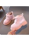 Popüler Kızlar İçin Parlak Deri Moda Martin Bot Pembe
