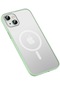 Noktaks - iPhone Uyumlu 13 - Kılıf Kablosuz Şarj Destekli Magsafe Mokka Kapak - Yeşil