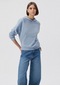 Mavi - Kapüşonlu Mavi Basic Sweatshirt 1611771-85385