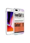 Tecno - İphone Uyumlu İphone 8 Plus - Kılıf Kenarlı Renkli Desenli Elegans Silikon Kapak - No6