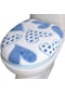 Xiaoqityh-2'li Klozet Kapağı Seti, Banyo Için, Yumuşak Ve Sıcak Tutan Paspas, Yıkanabilir Mavi .