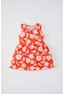 Defacto Kız Bebek Desenli Kolsuz Elbise C0074a524smog566