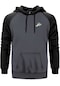 Utan Jazz Logo Gri Renk Reglan Kol Sweatshirt Gri