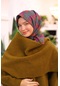 Silk Home Soft Eşarp 73074-47 Mavi, Turuncu, Yağ Yeşili, Pembe