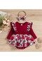 4531854 Bebek Kız Romper Elbise Kıyafetler Sonbahar Uzun Kollu Giyisi Babygrow Tulum Giysileri