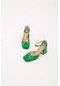 Tamer Tanca Kadın Hakiki Deri Yeşil Klasik Ayakkabı 94 14003-1 Bn Ayk Y22 Yesıl