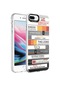 Noktaks - iPhone Uyumlu 7 Plus - Kılıf Koruyucu Sert Desenli Silver Kapak - Mottolar