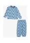 Breeze Girls & Boys Erkek Bebek Pijama Takımı Uçak Desenli 9 Ay-3 Yaş, Mavi-mavi