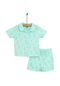 Hellobaby Basic Kız Bebek Baharlık Kısa Kol Çıtçıtlı Pijama Takımı 22yhlbkpjm008 Mint 22YHLBKPJM008_Mint