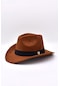 Kadın Süet Western Kovboy Şapkası - Kahve - Standart