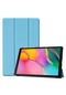 Kilifone - Galaxy Uyumlu Galaxy Tab A 8.0 2019 T290 - Kılıf Smart Cover Stand Olabilen 1-1 Uyumlu Tablet Kılıfı - Mavi