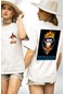 Uzumaki Naruto Anime Beyaz Oversize Unisex Ön Ve Sırt Baskılı Tişört Beyaz
