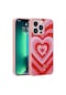 Noktaks - iPhone Uyumlu 13 Pro Max - Kılıf Simli Desenli Kamera Korumalı Parlak Popy Kapak - Kalp
