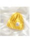 Hyt-twist Örgü Şapka Kışlık Kalın Sıcacık Şapka-altın Sarısı