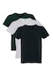 Adam Boxes V Yaka T-shirt N-simplo 3'lü Paket - Lacivert, Koyu Yeşil, Beyaz-lacivert-koyu Yeşil-beyaz