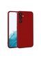 Noktaks - Samsung Galaxy Uyumlu A54 - Kılıf Mat Renkli Esnek Premier Silikon Kapak - Kırmızı