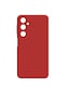 Mutcase - Samsung Uyumlu Galaxy M34 5g - Kılıf Mat Soft Esnek Biye Silikon - Kırmızı