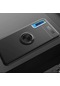 Kilifone - Samsung Uyumlu Galaxy A7 2018 - Kılıf Yüzüklü Auto Focus Ravel Karbon Silikon Kapak - Siyah