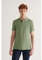 Avva E001004 Serin Tutan Standart Fit Normal Kesim Erkek Polo Yaka T-Shirt - Nil Yeşili