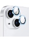 Tecno - iPhone 15 Uyumlu Kamera Koruyucu Cl-12 Premium Safir Kamera Lens Koruyucu - Baby Blue