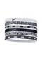 NIKE HEADBANDS 6 PK PRINTED N.000.2545.176 WHİTEBLACK