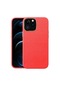 Noktaks - iPhone Uyumlu 12 Pro Max - Kılıf Koruyucu Suni Deri Natura Kapak - Kırmızı