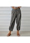 Vintage Boho Pamuk Keten Pantolon Kadınlar İçin Yaz Cepler Ince Plaj Pantolon Kadın Rahat Yüksek Bel Gevşek Harem Pantolon Koyu Gri