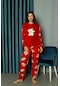 Kadın Kışlık Polar Pijama Takımı Peluş Desenli Takım Tampap 312358- 1005