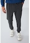 Tommy Life Antrasit Melanj Fermuar Cepli Standart Kalıp Jogger Erkek Eşofman Alt - 84651 Antrasit - Melanj