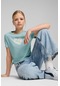 Puma Flamıng Love Knotted Tee Mint Kız Çocuk Kısa Kol T-shirt 000000000102230810 Yeşil