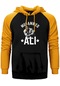 Muhammed Ali Face Sarı Renk Reglan Kol Kapşonlu Sweatshirt Sarı