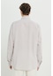 AC&Co / Altınyıldız Classics Erkek Bej Comfort Fit Rahat Kesim Düğmeli Yaka Keten Gömlek Bej