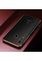 Kilifone - Huawei Uyumlu Y9 Prime 2019 / Y9 2019 - Kılıf Dört Köşesi Renkli Arkası Şefaf Lazer Silikon Kapak - Rose Gold