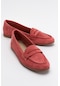 Luvishoes F02 Gül Kurusu Süet Hakiki Deri Kadın Loafer Ayakkabı