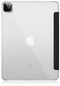 Noktaks - iPad Uyumlu Pro 12.9 2021 5.nesil - Kılıf Smart Cover Stand Olabilen 1-1 Uyumlu Tablet Kılıfı - Siyah