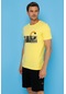 Jack & Jones Jcowalk Tee Ss Crew Neck Sarı Erkek Kısa Kol T-Shirt 000000000101112140