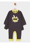 Batman Lisanslı Erkek Bebek Pelerinli Tulum 21656-füme